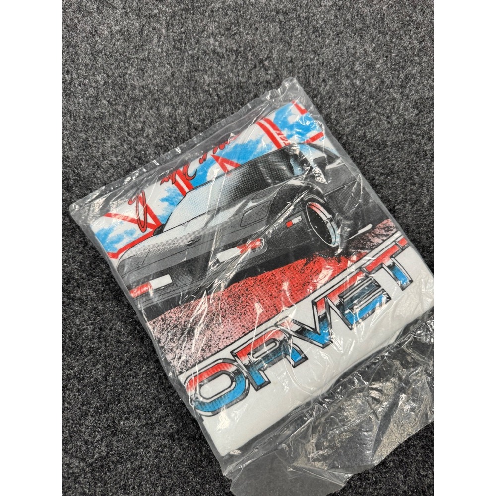 VTG 1989 King Of The Hill Corvette T Shirt NWT USA XL C4 Car Graphic NOS SS